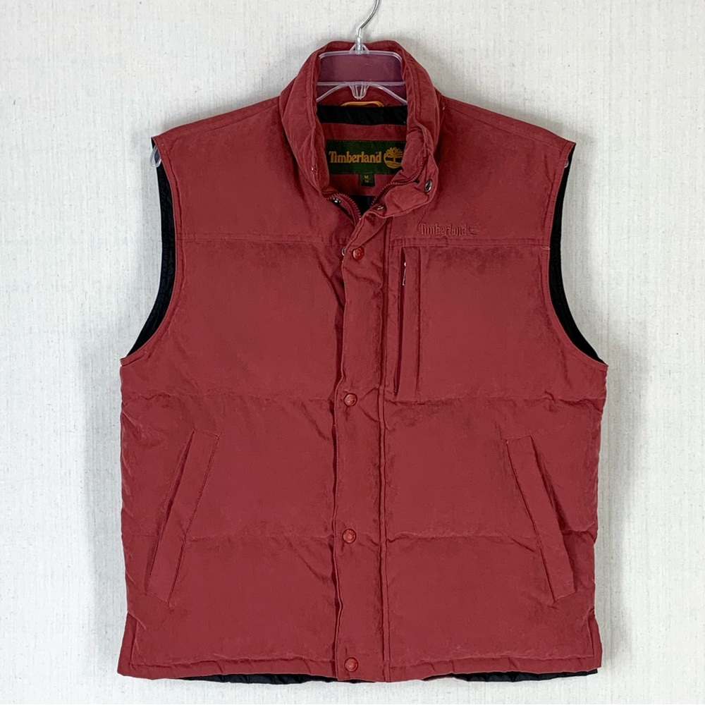 Timberland Men's Weatherproof Duck Down Insulated Full Zip Puffer Vest- Size Med